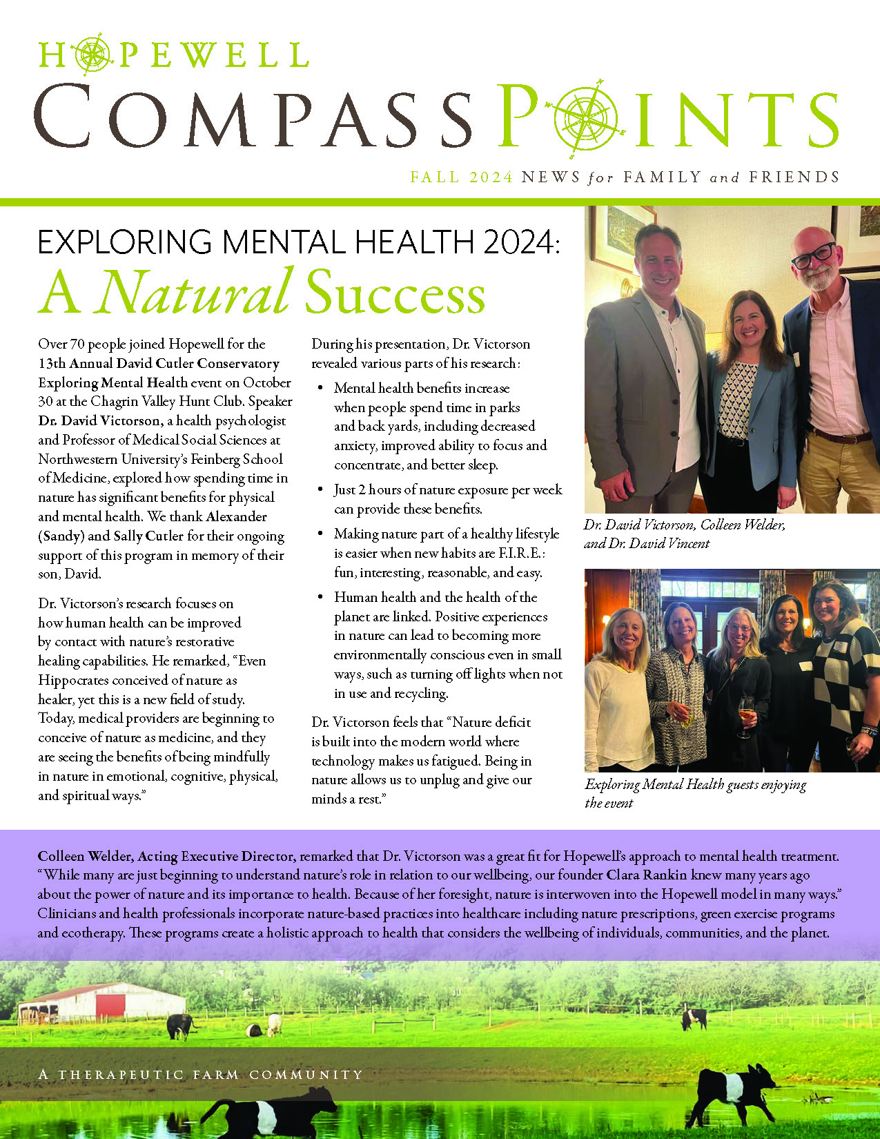 Fall 2024:  A Busy Season at Hopewell