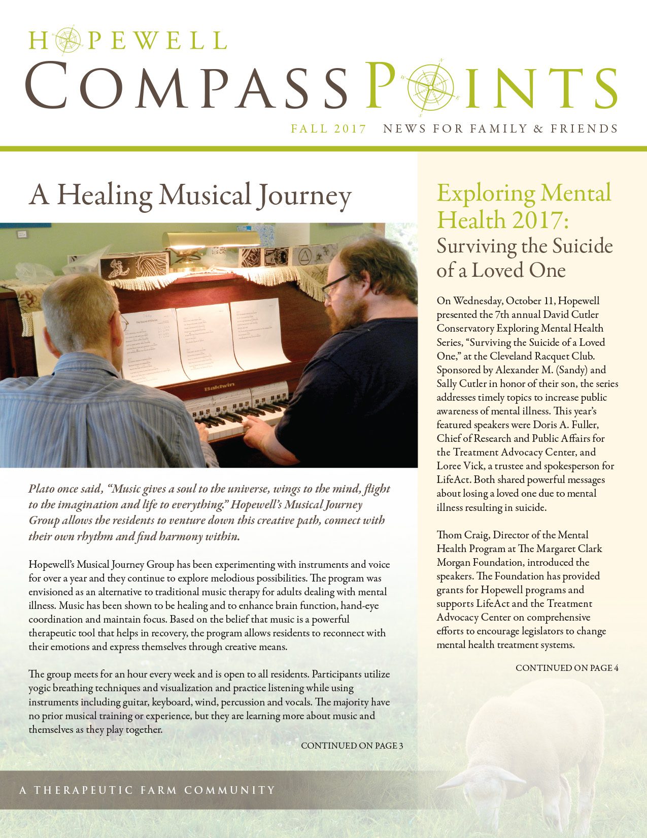 Fall 2017: A Healing Musical Journey