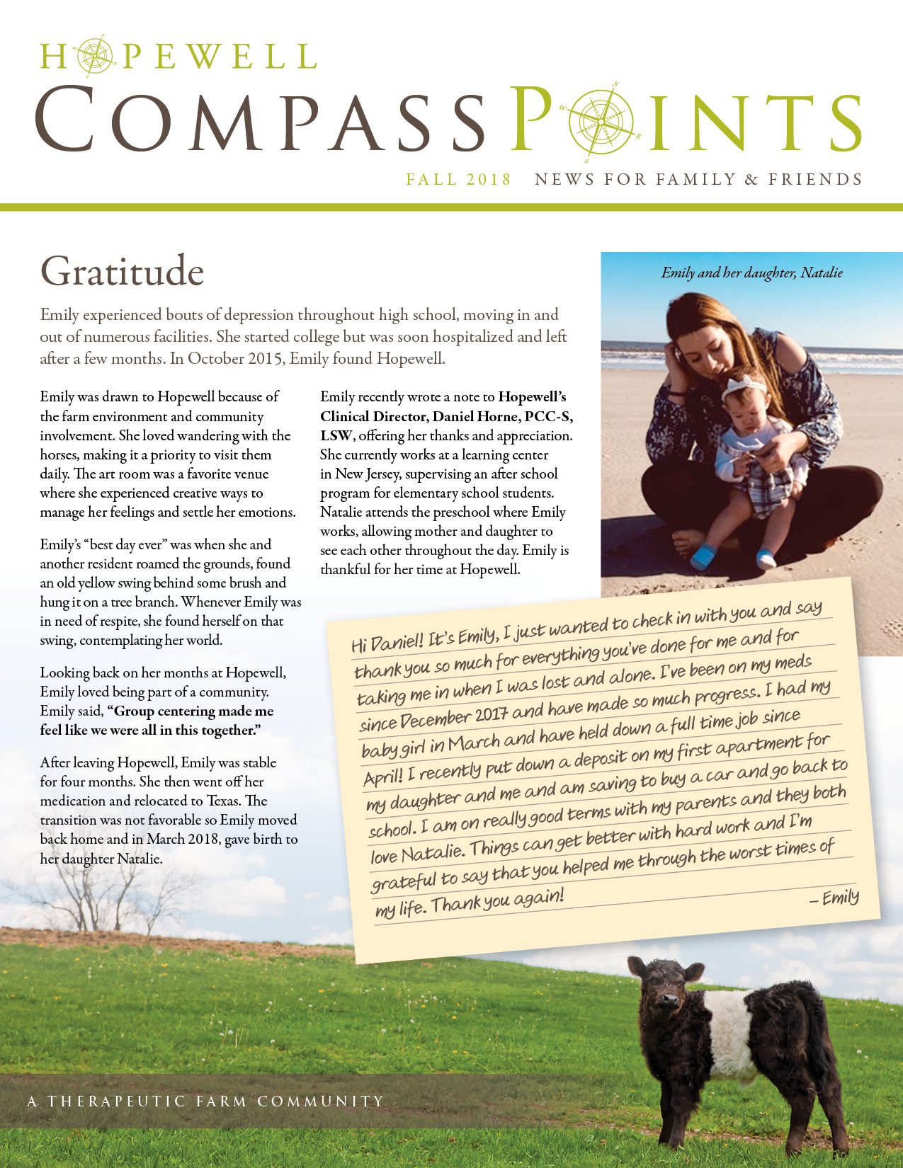 Fall 2018:  Gratitude