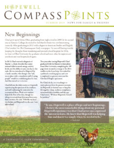 Summer 2019:  New Beginnings