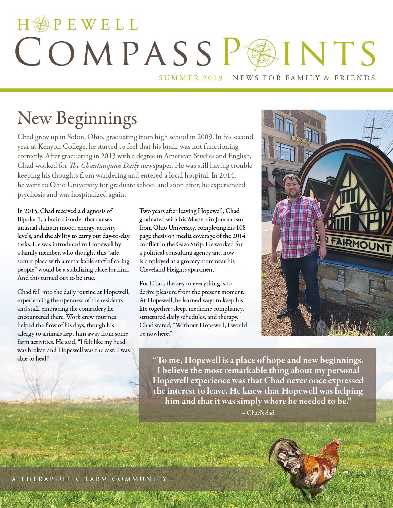 Summer 2019:  New Beginnings