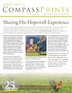 Summer 2021:  Sharing His Hopewell Experience