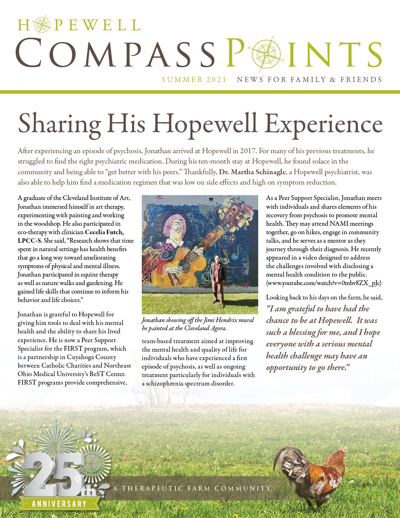 Summer 2021:  Sharing His Hopewell Experience