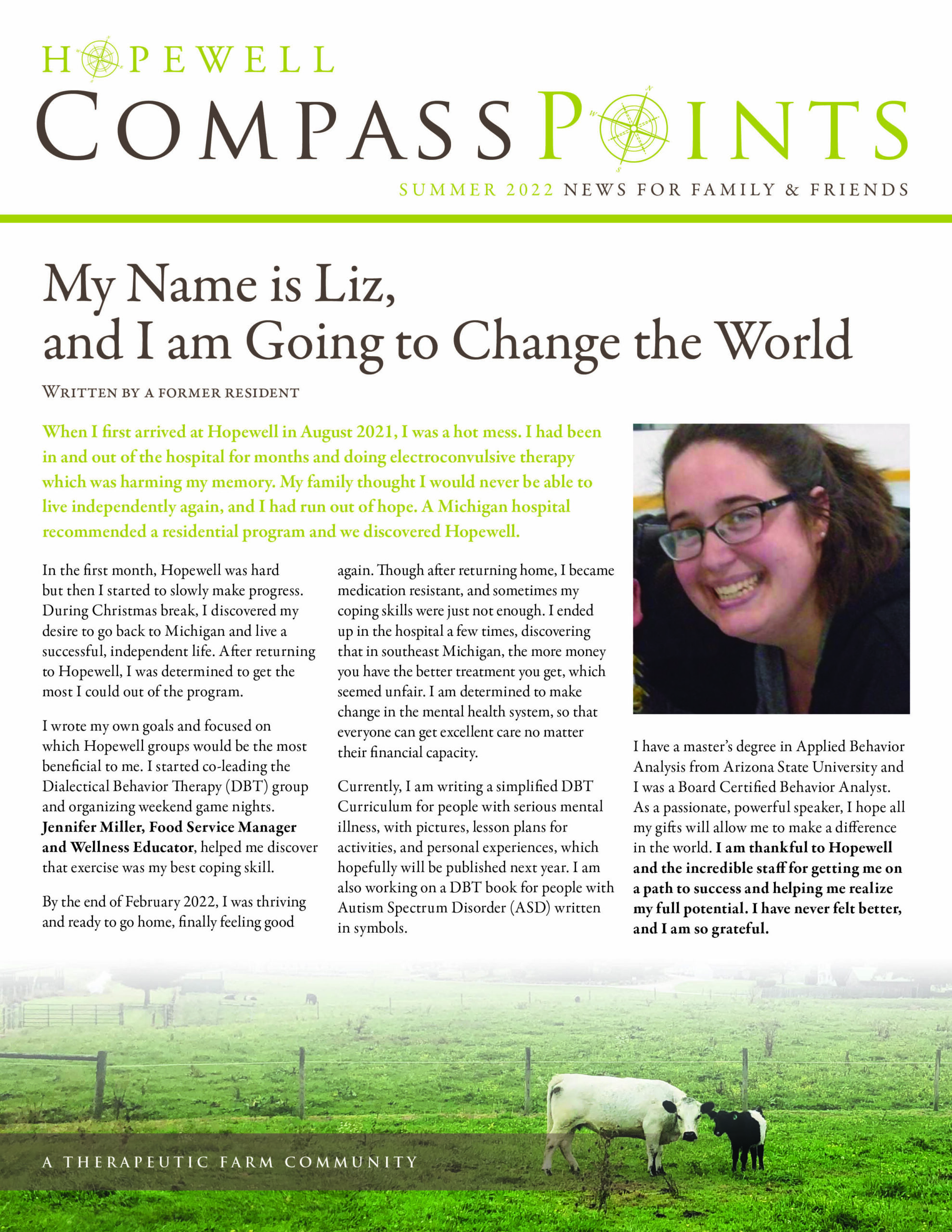 Summer 2022:  My Name is Liz, and I am Going to Change the World