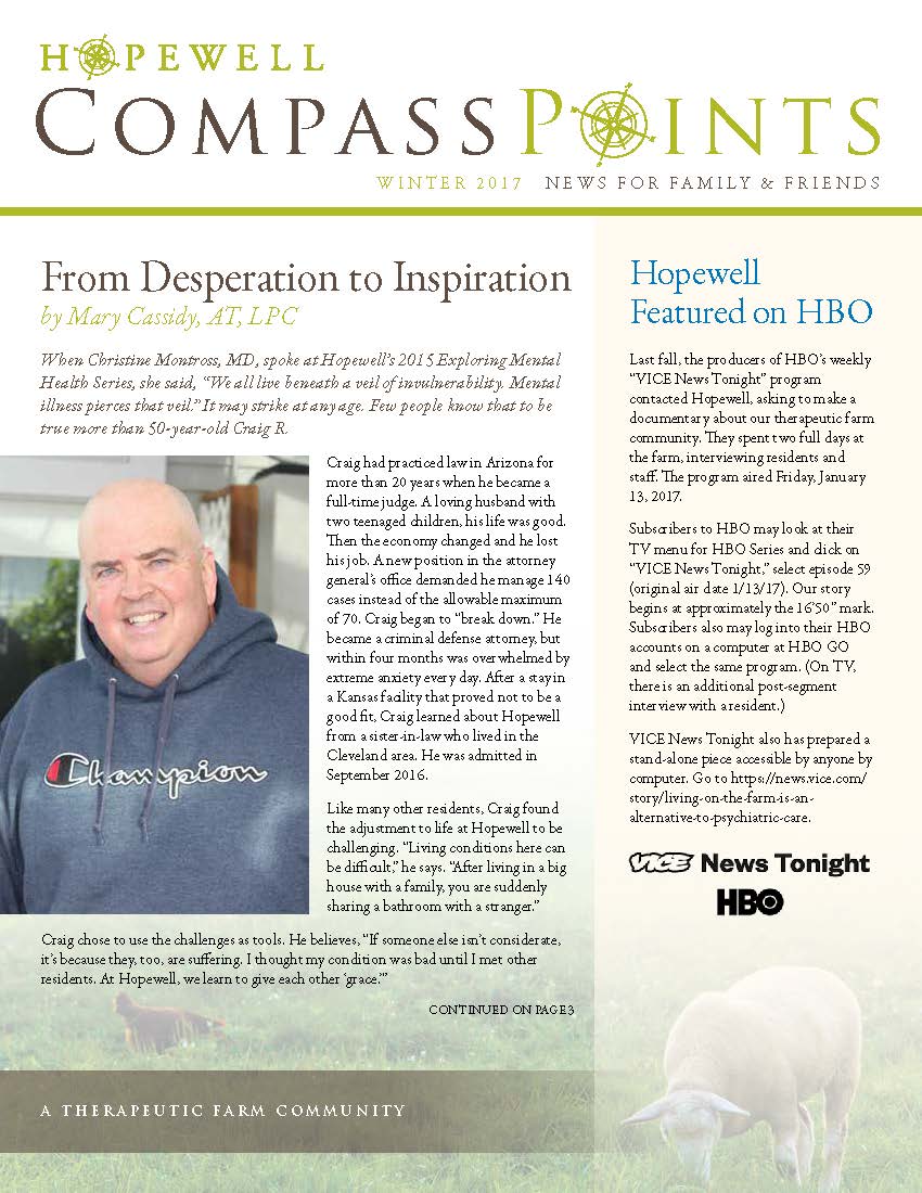 Winter 2017: From Desperation to Inspiration