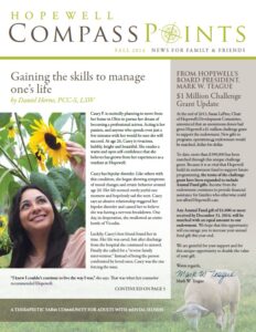 Fall 2014: Gaining the skills to manage one’s life