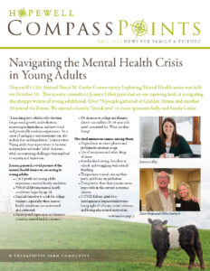 Fall 2023:  Navigating the Mental Health Crisis in Young Adults
