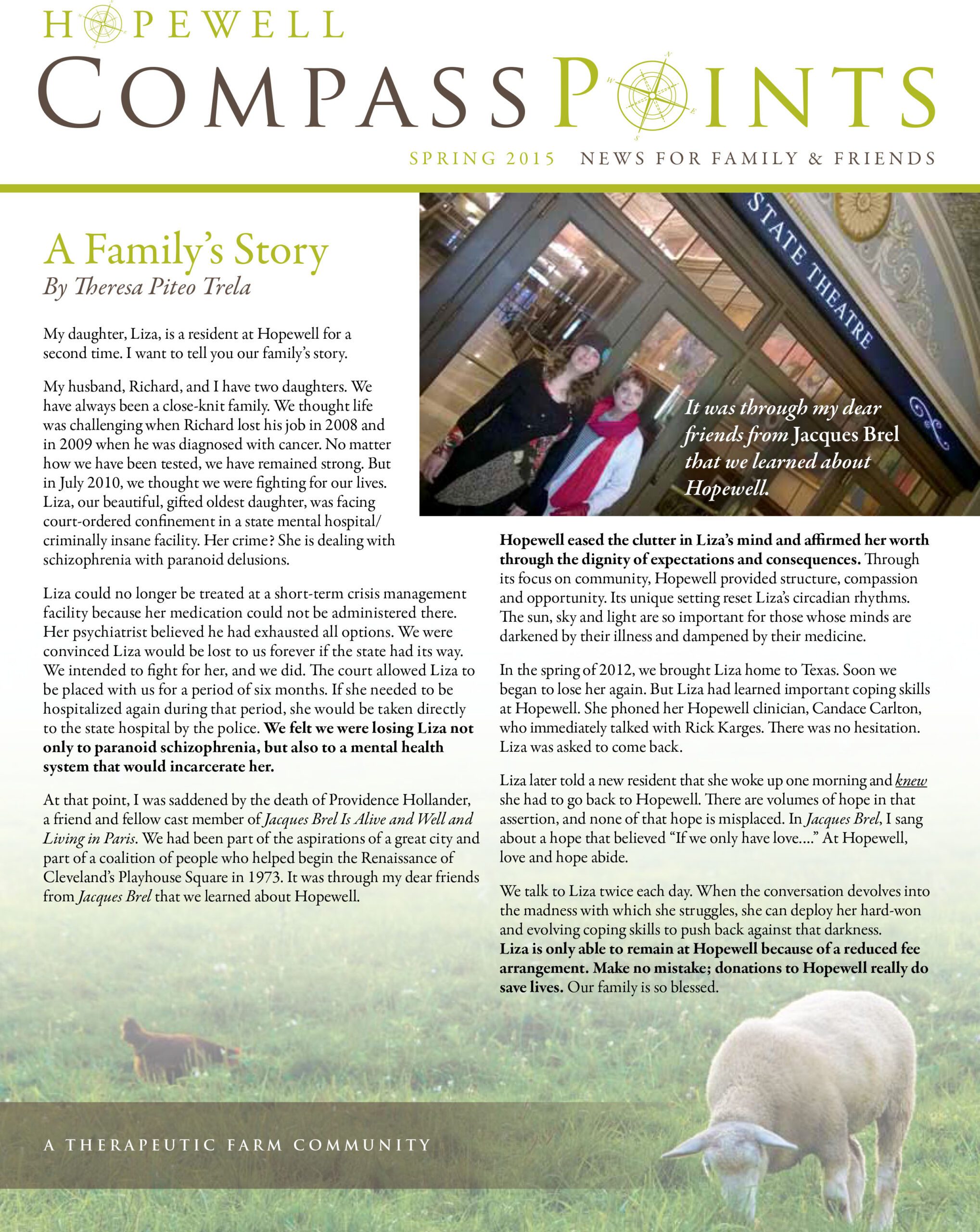 Spring 2015:  A Family’s Story