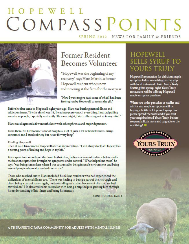 Spring 2012 – Former Resident Becomes Volunteer