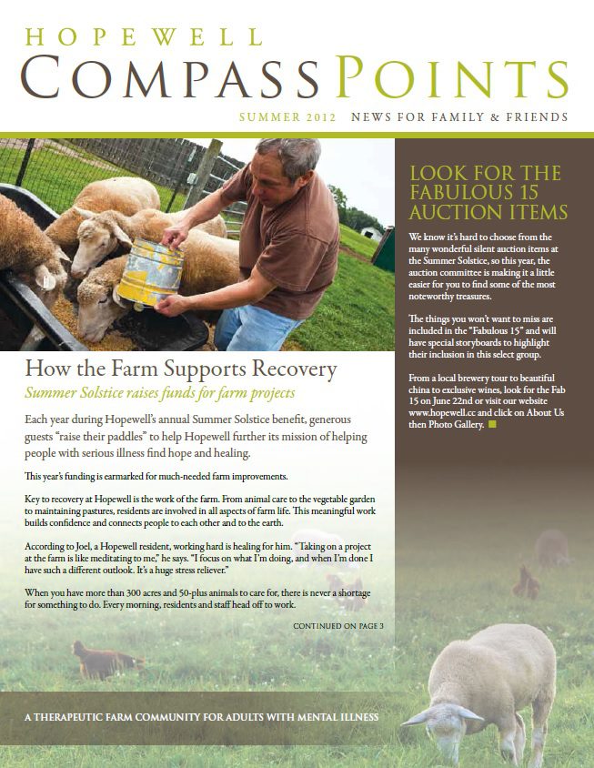 Summer 2012 – How the Farm Supports Recovery